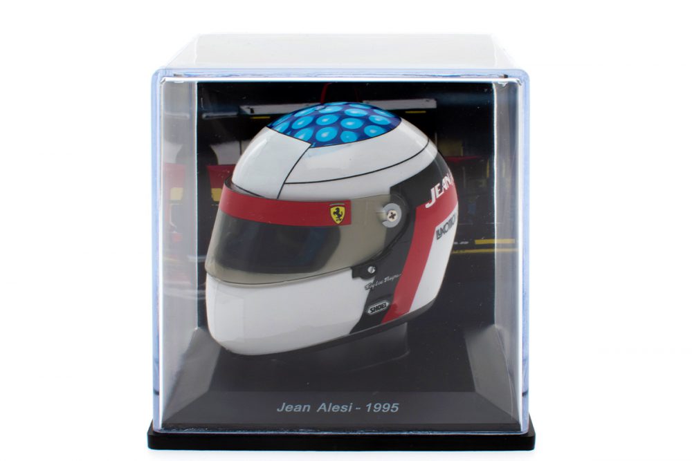 modellino casco ferrari jean alesi scala 1:5