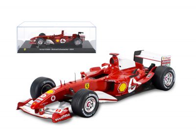 Michael Schumacher Ferrari F2004 Campione del mondo Scala 1/24 con vetrina