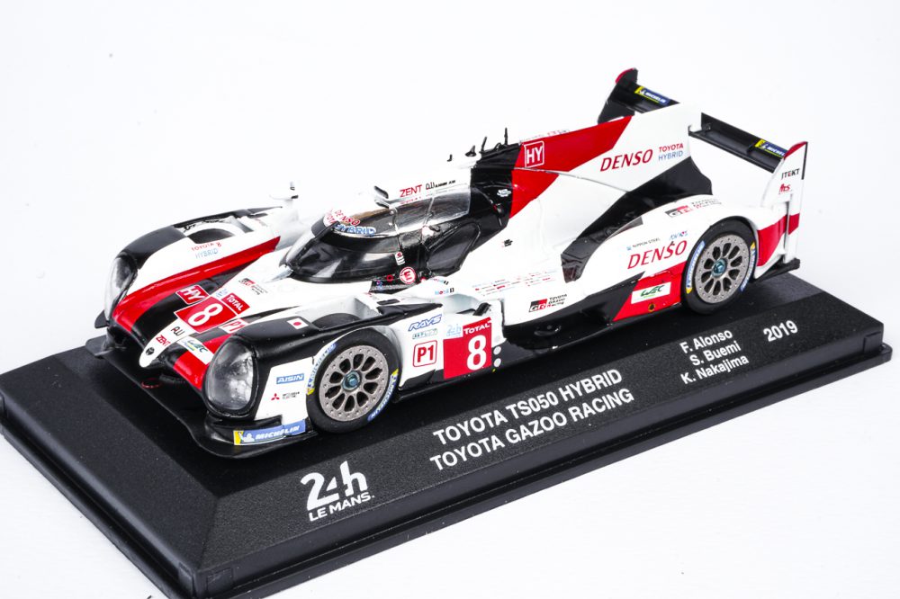 modellino toyota 24 ore le mans 2019 fernando alonso scala 1:43