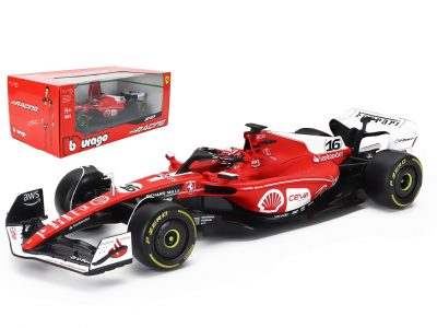 modellino ferrari f1 las vegas 2023 sf-23 charles leclerc scala 1:18 burago