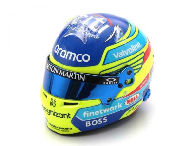 modellino casco fernando alonso f1 2024 aston martin scala 1:5 spark