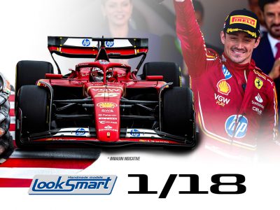 modellino ferrari f1 monaco 2024 charles leclerc vincitore scala 1:18 looksmart