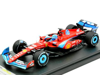 modellino ferrari f1 miami 2024 sf-24 charles leclerc azzurro blu scala 1:43 looksmart