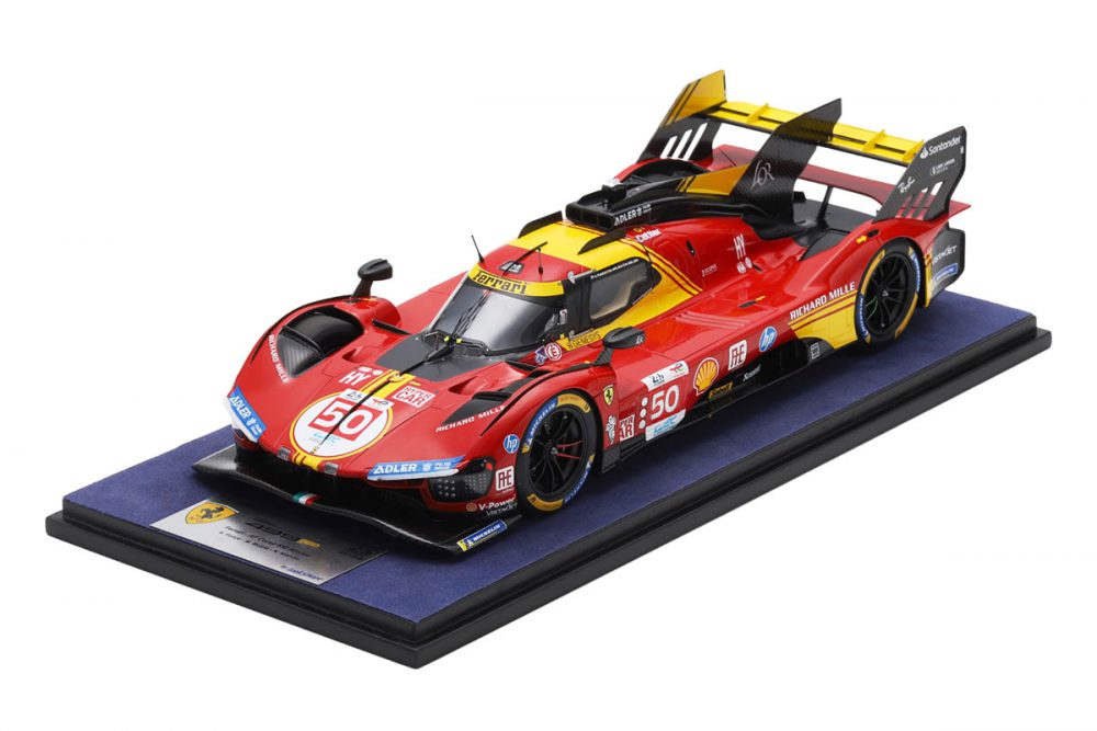 modellino ferrari 499p 2024 numero 50 vincitrice 24 ore le mans scala 1:18 looksmart