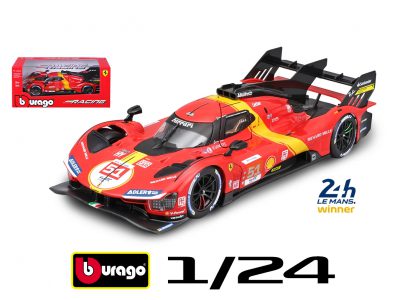 modellino ferrari 499p scala 1:24 burago 24 ore le mans