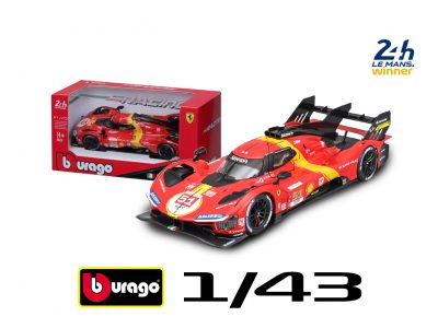 modellino ferrari 499p scala 1:43 numero 51 burago carbox