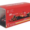 modellino ferrari f1 2024 leclerc sf-24 burago scala 1:43 signature con pilota confezione