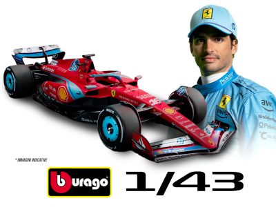 modellino ferrari f1 miami 2024 sainz scala 1:43 burago