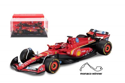 modellino ferrari f1 2024 leclerc monaco sf-24 burago scala 1:43