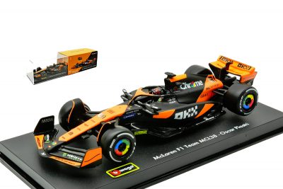 modellino mclaren 2024 oscar piastri burago con pilota scala 1:43