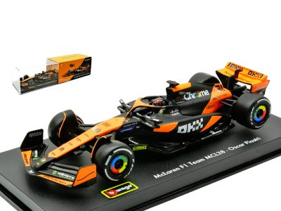 modellino mclaren 2024 oscar piastri burago con pilota scala 1:43