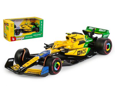 modellino mclaren monaco 2024 lando norris tributo senna burago scala 1:43