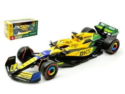 modellino mclaren monaco 2024 oscar piastri tributo senna burago scala 1:43