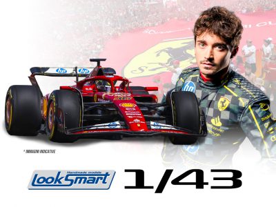 modellino ferrari sf-24 vincitore monza 2024 leclerc by looksmart scala 1:43