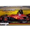 modellino ferrari sf-24 vincitore monza 2024 leclerc by burago scala 1:18 con pilota