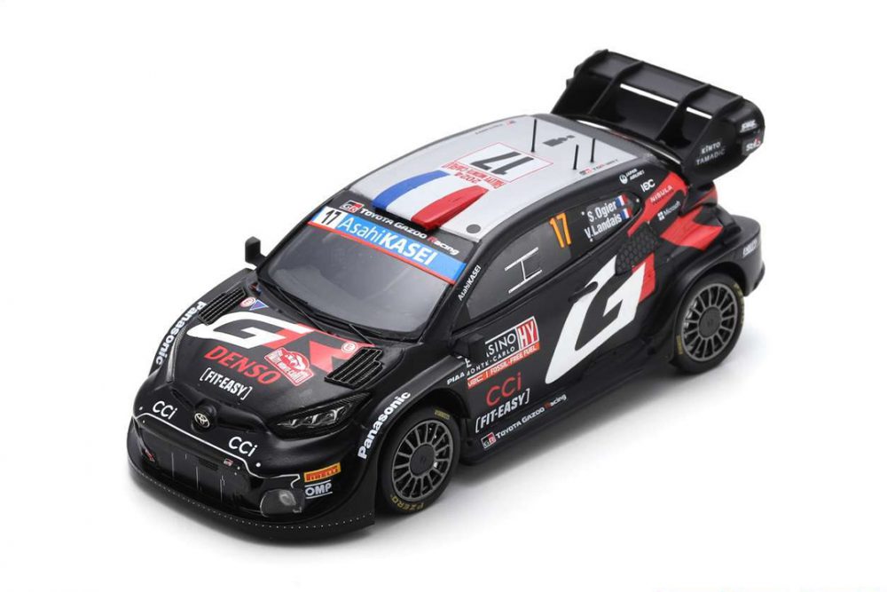 modellino toyota yaris 2024 rally 1 ogier spark 1:43