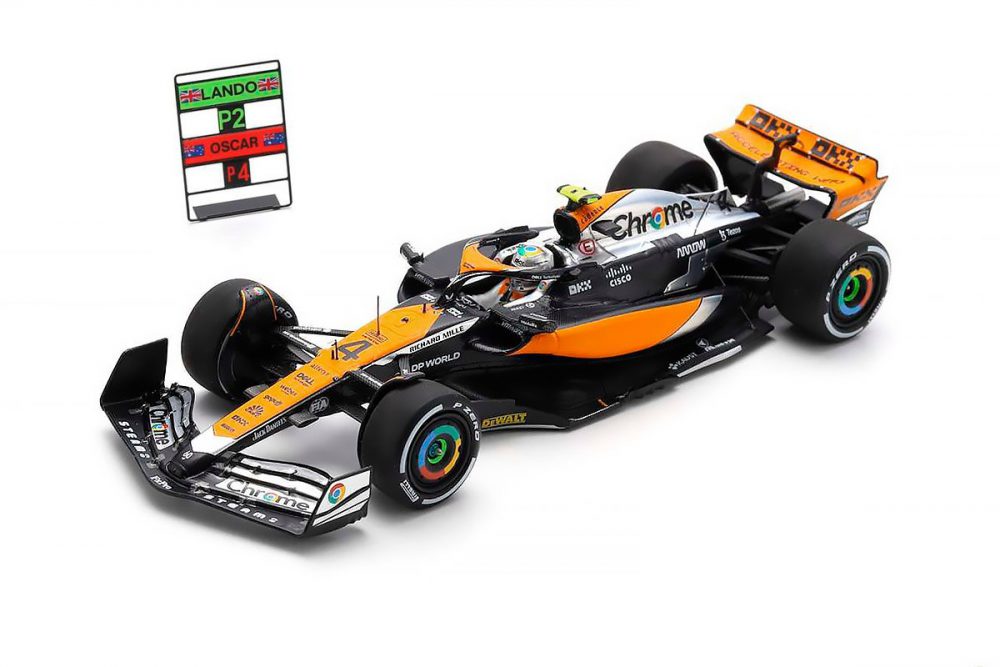 modellino mclaren silverstone f1 2023 lando norris scala 1:43 spark
