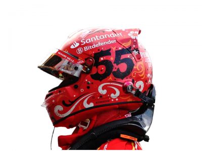 modellino casco carlos sainz messico gp 2024 looksmart scala 1:5