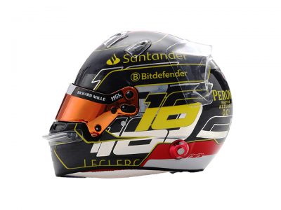 modellino casco charles leclerc vincitore monza gp 2024 looksmart scala 1:5