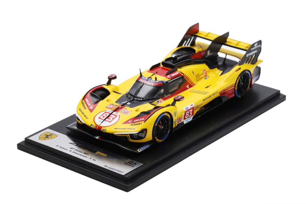 modellino ferrari 499p gialla 2024 numero 83 24 ore le mans scala 1:43 looksmart