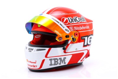 modellino casco ferrari charles leclerc f1 2025 scala 1:2 bell mini helmet