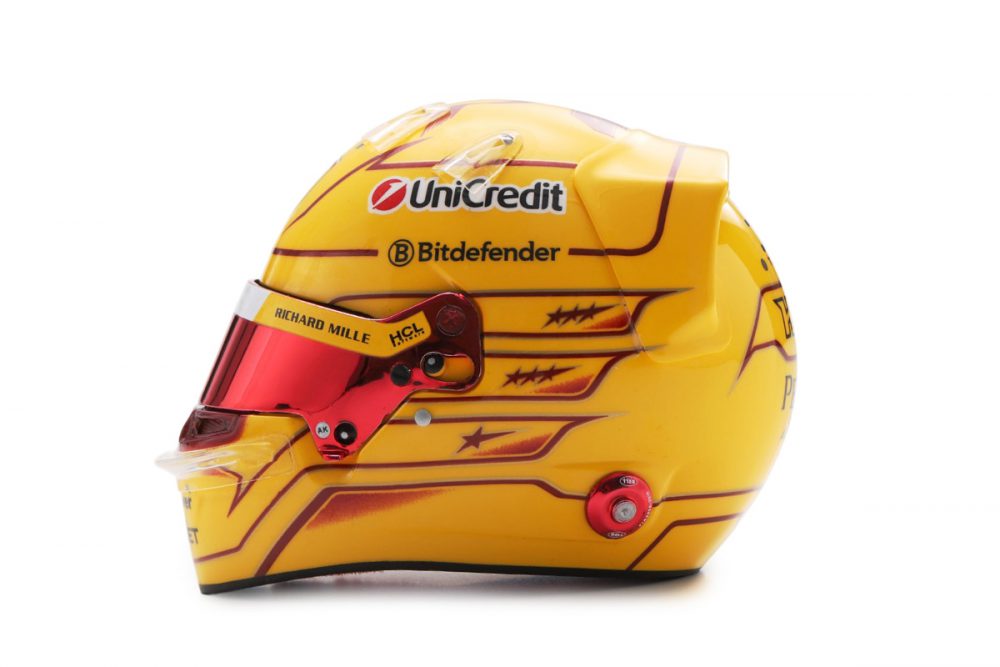 modellino casco ferrari lewis hamilton f1 2025 scala 1:5 looksmart test fiorano