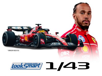 modellino ferrari sf-23 lewis hamilton test fiorano 2025 scala 1:43 looksmart