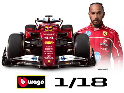 modellino ferrari sf-25 lewis hamilton f1 2025 burago scala 1:18