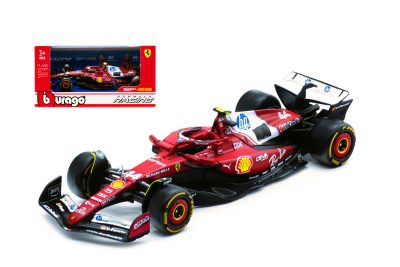 modellino ferrari sf-25 lewis hamilton f1 2025 burago scala 1:43 card box