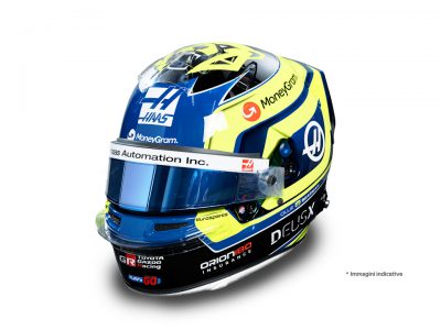 modellino casco bearman haas f1 2025 scala 1:5 spark model