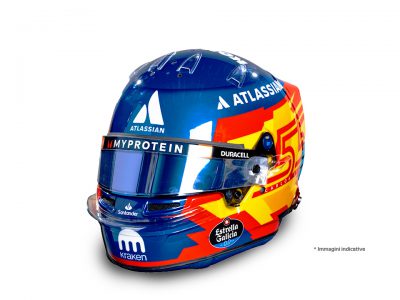 modellino casco carlos sainz williams f1 2025 scala 1:5 spark model