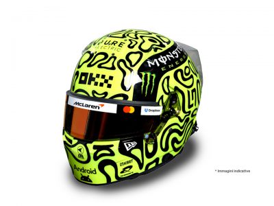 modellino casco lando norris mclaren f1 2025 scala 1:5 spark model