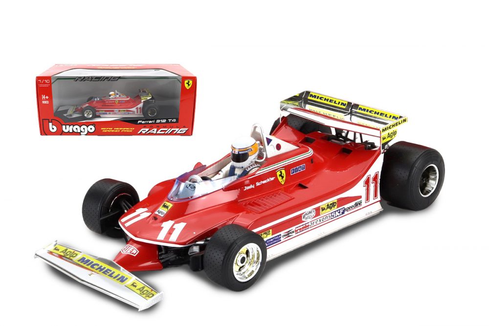 modellino ferrari 312 t4 jody monaco 1979 scala 1:18 burago