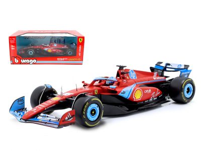 modellino ferrari f1 miami 2024 leclerc scala 1:18 burago