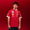 t-shirt piloti scuderia ferrari hp f1 2025 hamilton leclerc by puma