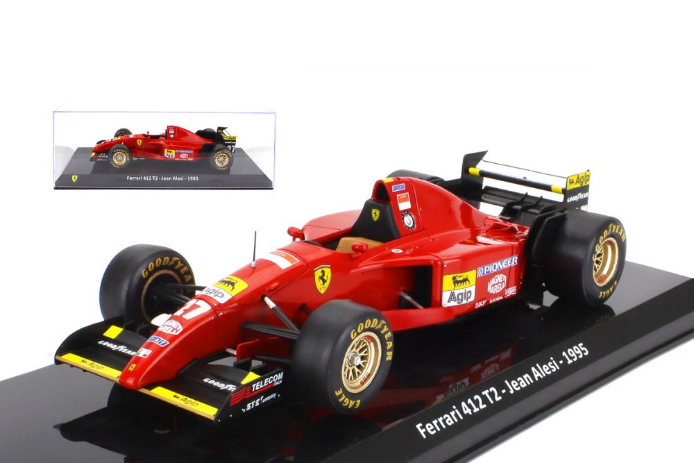 modellino ferrari 412 t2 jean alesi scala 1:24 edicola