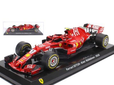 modellino ferrari sf71h raikkonen scala 1:24 edicola con vetrina