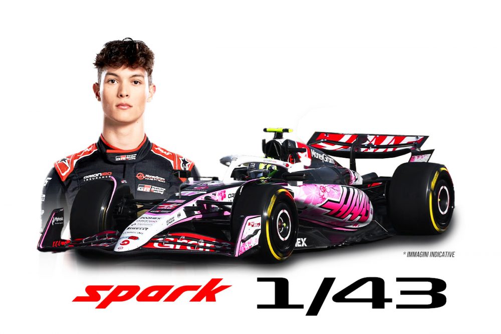modellino haas f1 2025 giappone livrea speciale bearman scala 1:43 spark