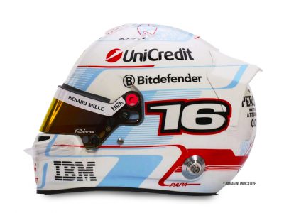 modellino casco charles leclerc monaco 2025 sf-25 scala 1:5 looksmart
