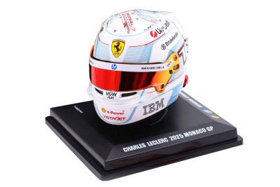 modellino casco charles leclerc monaco 2025 sf-25 scala 1:5 looksmart