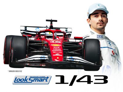 modellino ferrari sf-25 monaco f1 2025 charles leclerc scala 1:43 looksmart