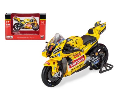 modellino ducati bagnaia gp23 gialla livrea speciale misano 2023 scala 1-18 maisto