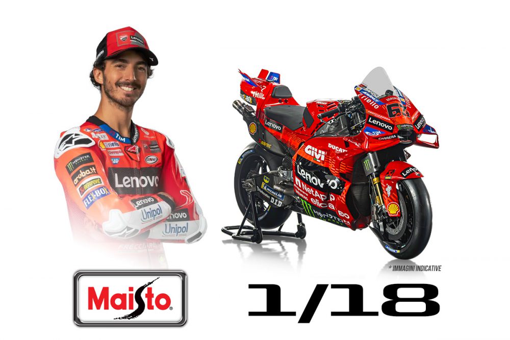 modellino ducati bagnaia gp25 motogp 2025 scala 1-18 maisto