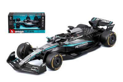modellino mercedes f1 2025 george russell w16 scala 1:43 burago