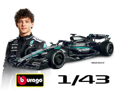 modellino mercedes f1 2025 kimi antonelli w16 scala 1:43 burago