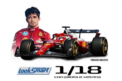 modellino ferrari monza f1 2025 lewis hamilton sf-25 scala 1:18 looksmart con pilota vetrina