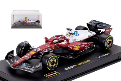 modellino ferrari monza f1 2025 leclerc sf-25 scala 1:43 burago con pilota vetrina