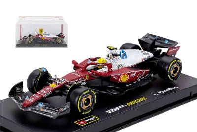 modellino ferrari monza f1 2025 lewis hamilton sf-25 scala 1:43 burago con pilota vetrina