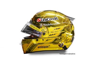 modellino casco lewis hamilton singapore 2025 golden helmet scala 1:5 looksmart