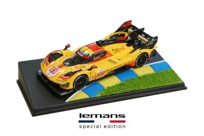 vetrinetta modellini con base inclinata e cordolo scala 1:43 versione le mans